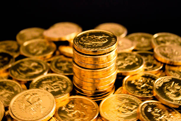 istock Chocolates wrapped as gold coins 2254326987