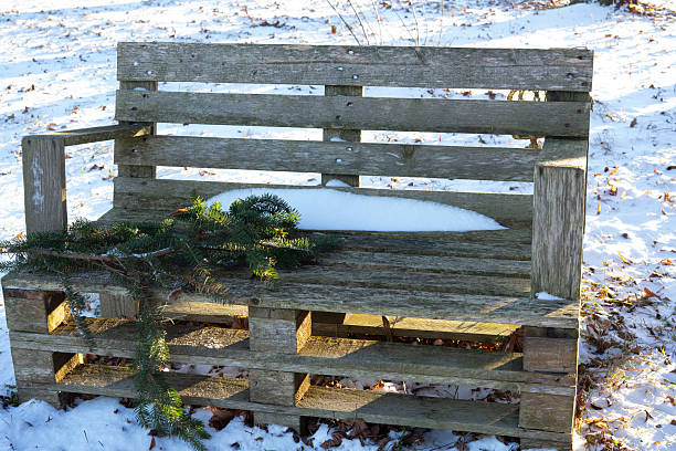 Snow on Wooden Table