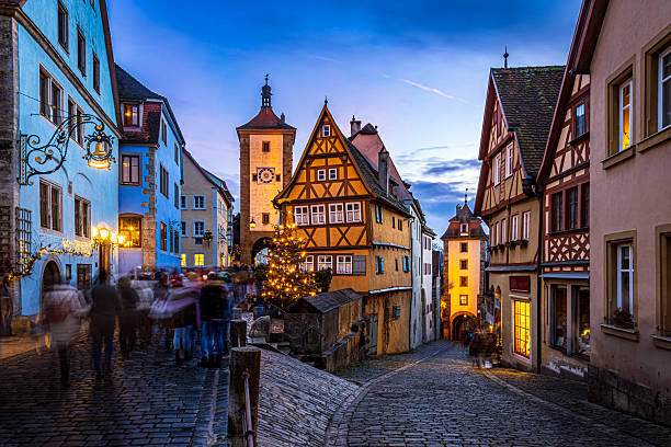 istock Rothenburg Christmas evening 2254340864