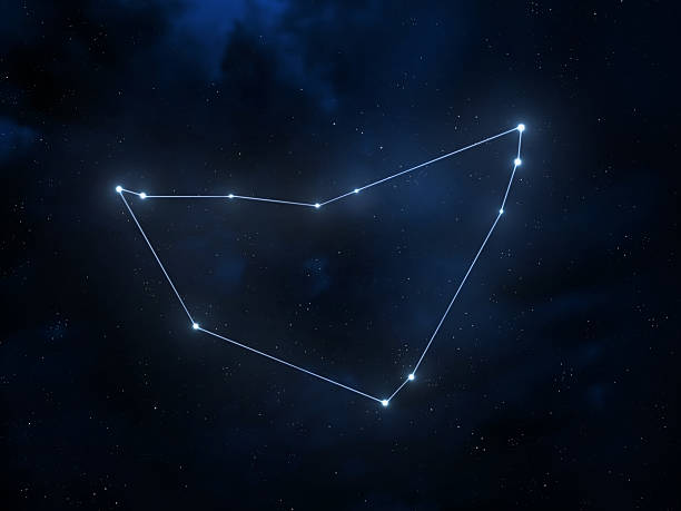 Capricornus (Capricorn) constellation. Stars in the night sky.