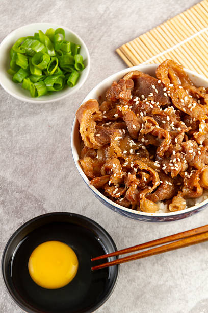 apanese gyudon beef bowl