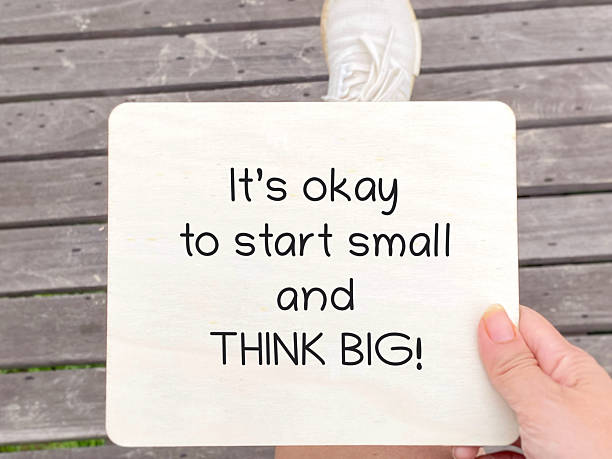 istock It’s Okay To Start Small And Think Big Motivation Quote 2254358300