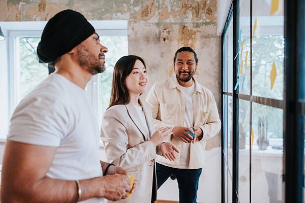 istock Multiracial team collaborating on innovative ideas in a modern office setting 2254360074