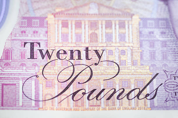 A close-up of the denomination text \