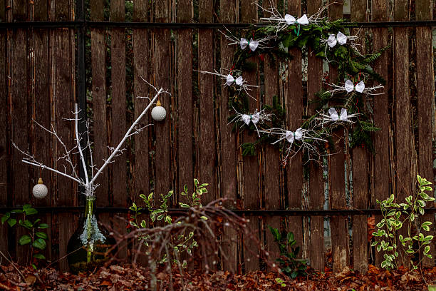 Flower arrangement in the garden