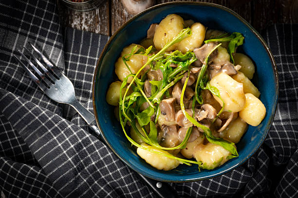istock Gnocchi with mushroom sauce. 2254365592
