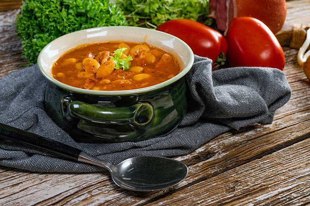 istock Baked beans in tomato sauce. 2254365750