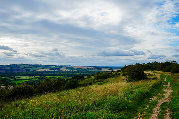 istock Views over English countryside with rolling hills 2254373903