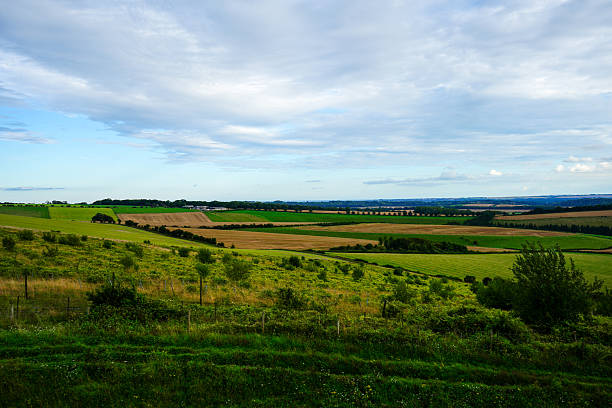 istock Views over English countryside with rolling hills 2254373923