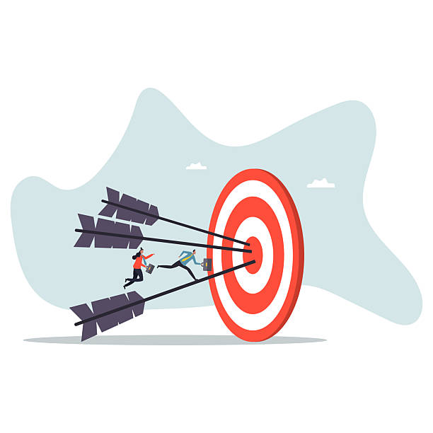 istock Business achievement, improvement goal, success target or career growth.about a man and his life. 2254375018
