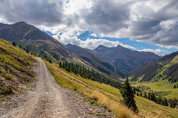 istock Dirt road through Cinnamon Pass in the San Juan Mountains 2254379553