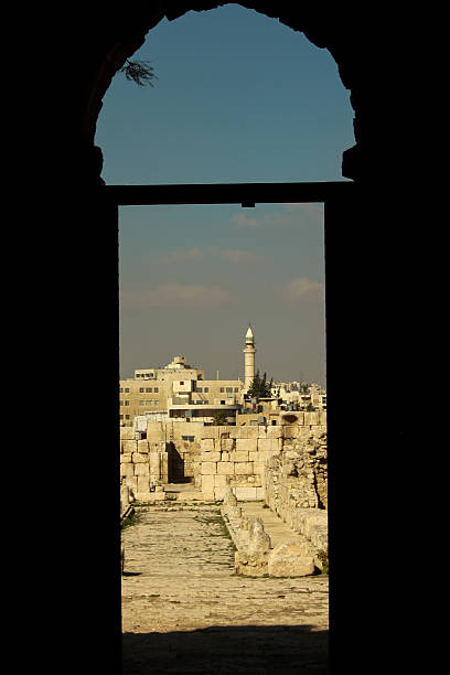 istock Framed View from Byzantine Church Entrance, Amman 2254383187