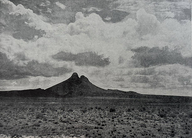istock Antique illustration - mountains in the desert of Southern California 2254387607
