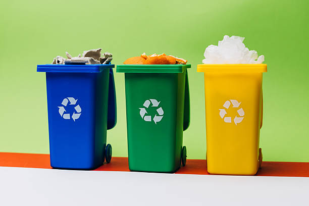 istock Colorful recycling bins are lined up against a bright background, emphasizing the importance of waste separation and environmental responsibility 2254388415
