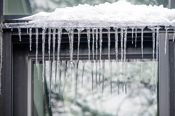 istock Close-up view of winter icicles 2254389414