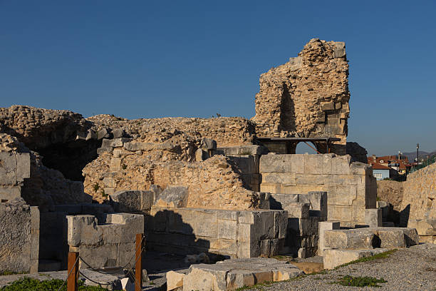 Ruins of the ancient amphitheater in small Hersonesse, Crimea
