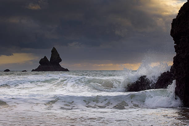 istock Church Rock at sunrise in storm 2254402899