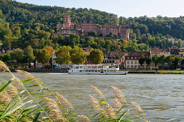 Panoramic view over Karlstadt, River Main, Germany