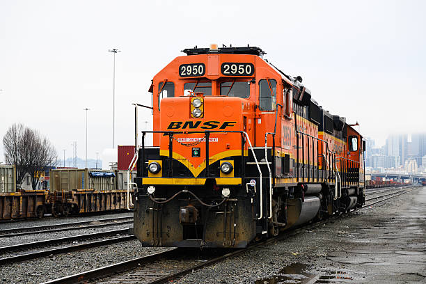 Seattle - December 13, 2025; BNSF remote control equipment locomotive GP39-2 in freight yard