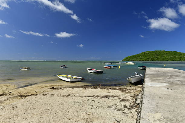 The beautiful and natural coastline of the South-West tip of the island with fishing port.