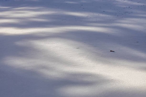 This image shows an abstract texture background of snow drift designs across a snow covered ground following a winter blizzard.