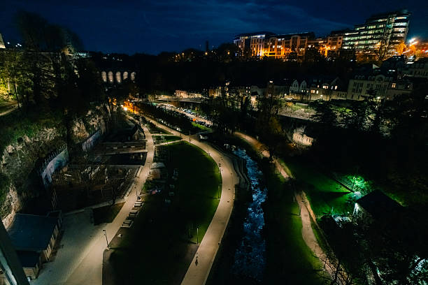 istock Cityscape Panorama with Park and Castle, Luxembourg 2254437487
