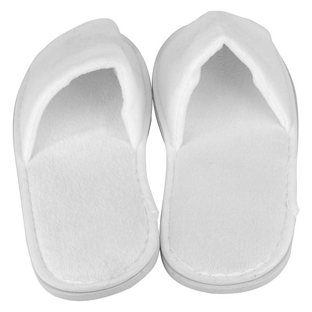 istock Home slippers on a white background 2254445649