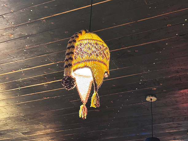 Unique Knit Hat Pendant Light Fixture for Stylish Home Decor, Creative Lighting, and Modern Aesthetic