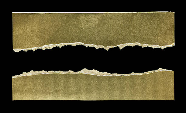 istock Cut or torn paper background textured isolated 2254447317