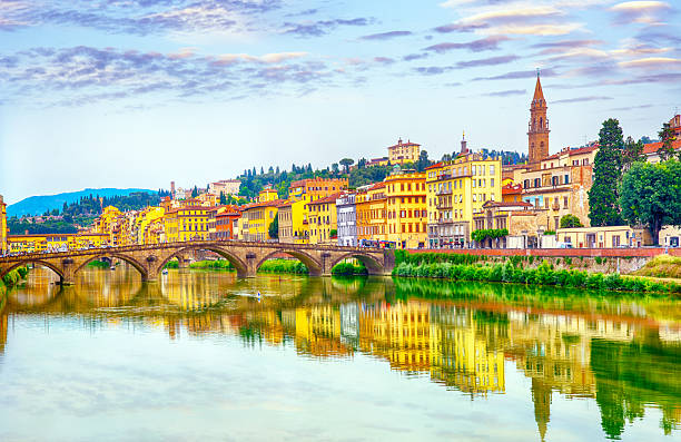 Ponte alla Carraia over the Arno River in Florence, Italy
