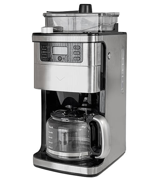istock Stainless steel drip coffee maker with glass carafe 2254453903