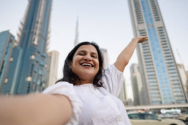 istock Influencer and content creator in Dubai with Burj Khalifa background 2254454168