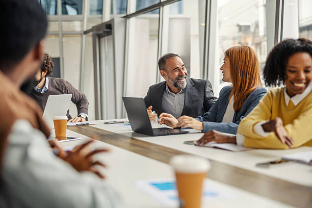 istock Business colleagues collaborating and discussing ideas during meeting 2254458009