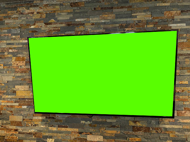 istock An HD Green Screen TV on Modern Backsplash 2254463113