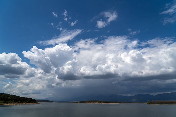Dramatic clouds over Koprinka reservoir, located in Bulgaria