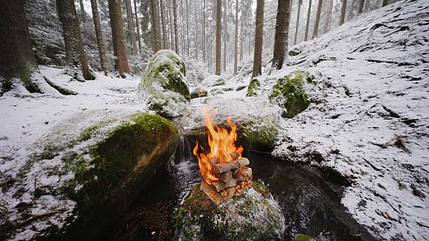 In Finland have a many public fireplaces where people can do barbeque etc. Mostly fireplaces located beside of river or lakes.