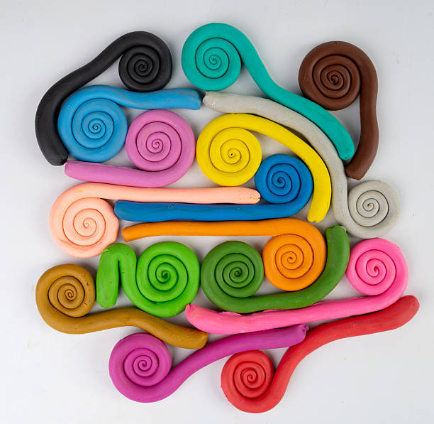 istock Plasticine Elements Isolated, Modeling Material Clay Pieces, Creativity Clay Dough, Plasticine on White 2254468548