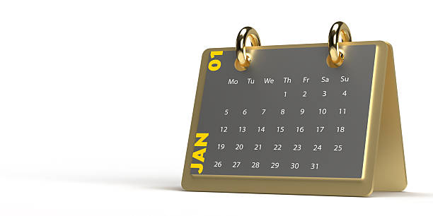 January 2025 calendar on Tablet PC