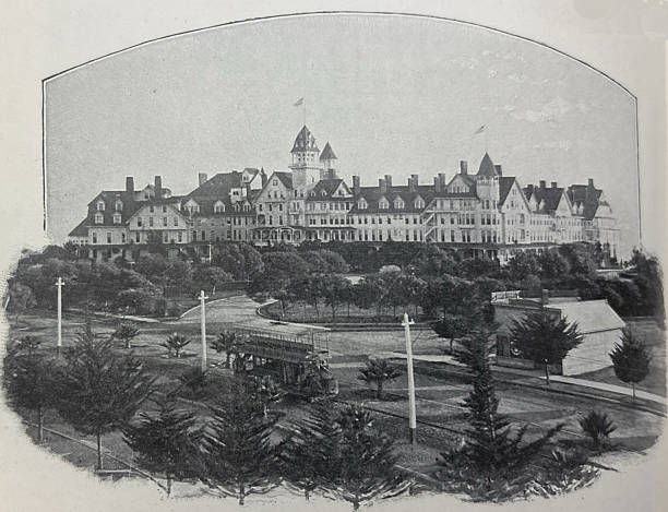 istock Antique illustration - Hotel Coronado in Southern California 2254489801