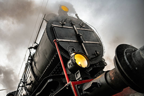 Locomotive built in the former soviet union. Still in use in Kazakhstan. The image was captured in Almaty City during winter season.