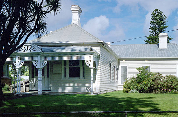 Historical photo from December 2001: A typical Federation Style house (also known as Australian Edwardian Style), which was popular in Australia at the turn of the century (approx. 1890–1915).