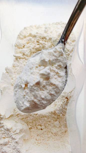 istock One tablespoon of flour. A unit of measurement. 2254508708