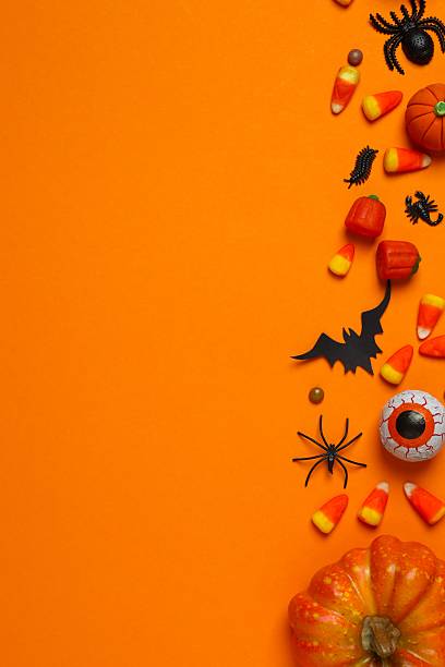 istock Halloween holiday background design. Happy Halloween concept 2254523673