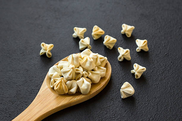 Uncooked Turkish dumplings