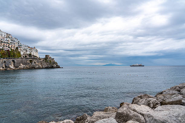 Coastline view in Amalfi in Ravello, Italy.