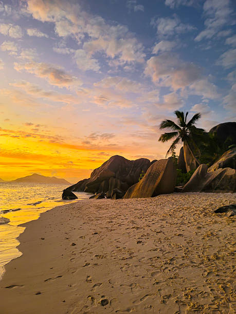 istock Sunset at Anse Source D'Argent on La Digue island in Seychelles 2254537982