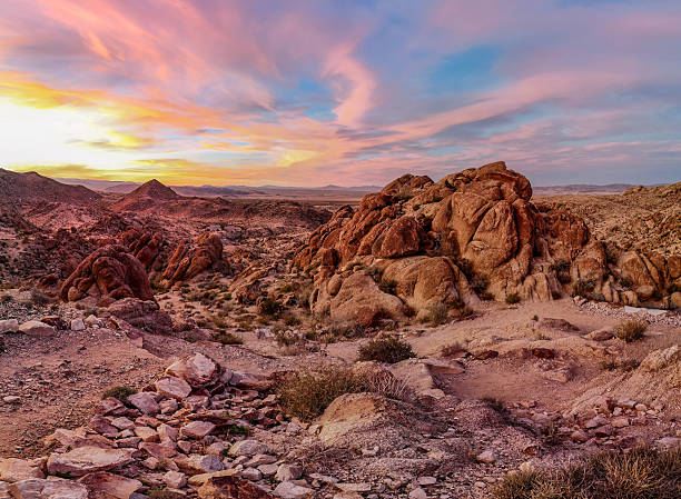 istock Mesmerizing Sunset Panorama from Fortynine Palms Oasis 2254538242