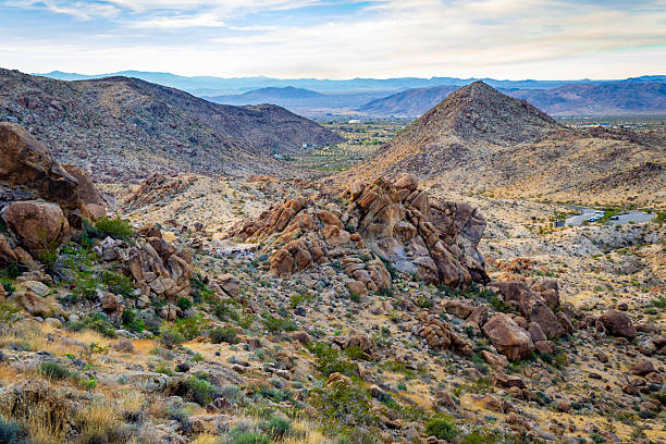 istock Scenic Panoramic Rocky Landscape at Fortynine Palms Oasis Trail 2254538449