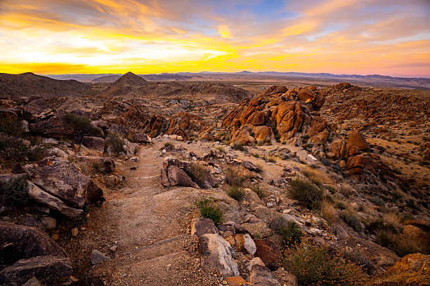 istock Mesmerizing Sunset Panorama from Fortynine Palms Oasis 2254540537