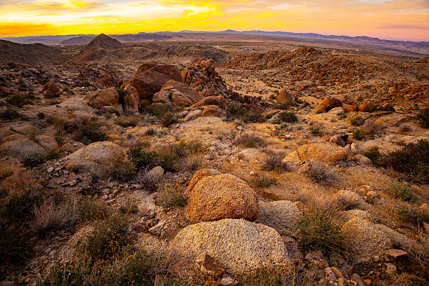 istock Mesmerizing Sunset Panorama from Fortynine Palms Oasis 2254540539